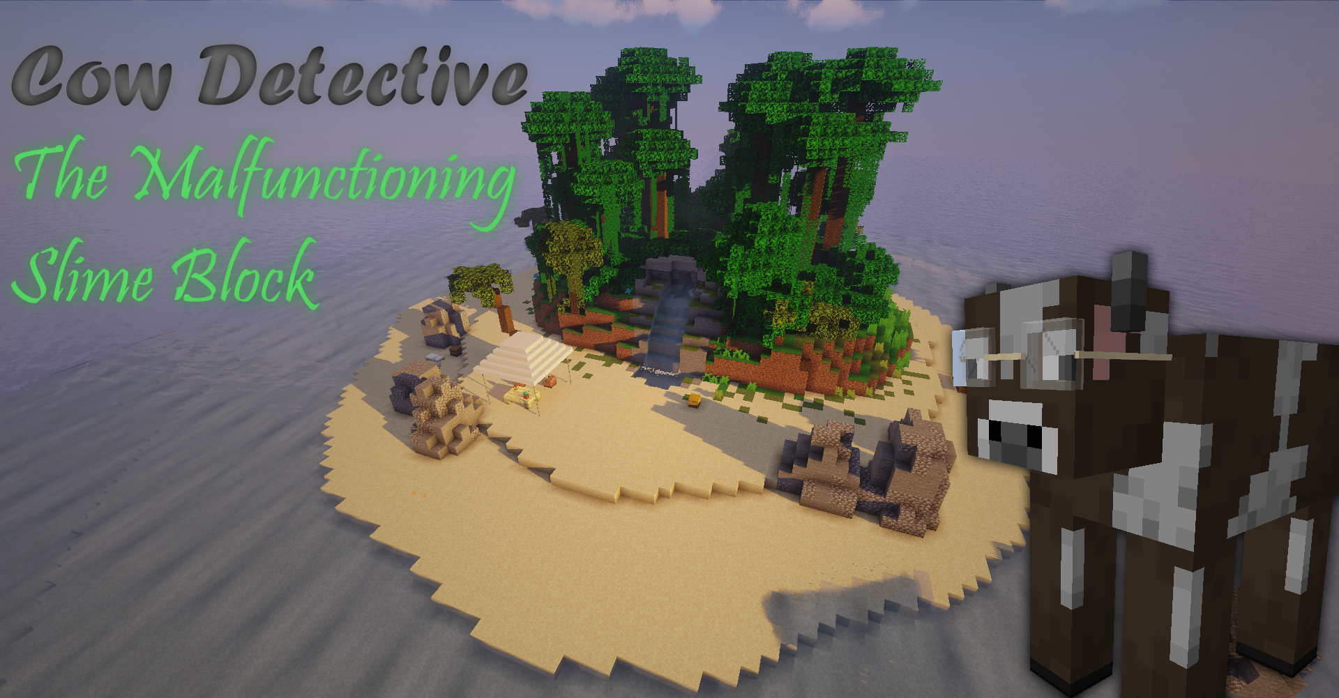 Herunterladen Cow Detective: The Malfunctioning Slime Block zum Minecraft 1.16.4